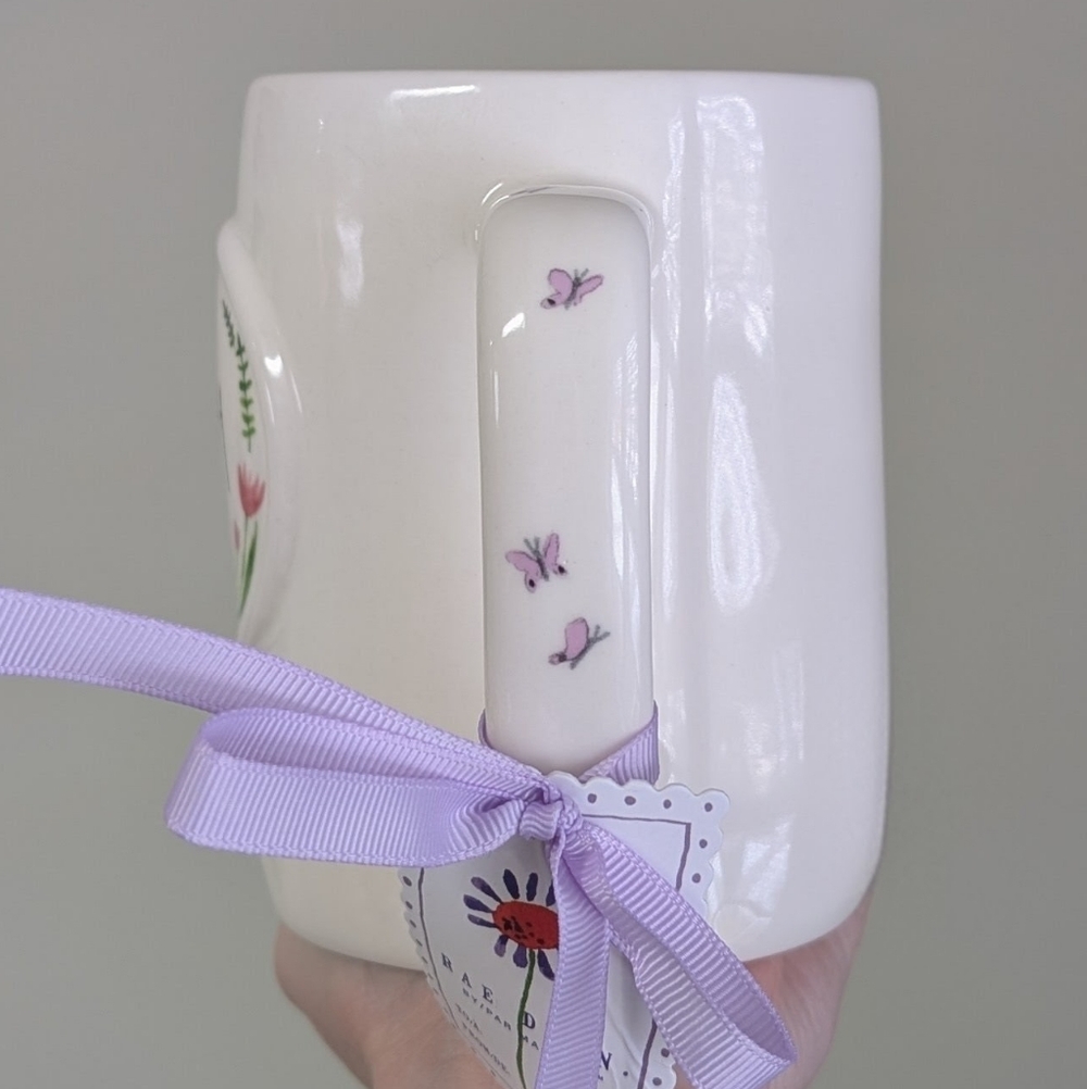 Rae Dunn NANA with Floral Design and Butterfly Accented Handle 🦋 - Picture 5 of 5